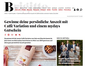 Mydays Gutschein Gewinnspiel, Brigitte Gewinnspiel