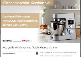 Burda Kenwood Gewinnspiel, Burda Gewinnspiel