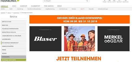 Jagd Outfit Gewinnspiel, Frankonia Gewinnspiel
