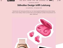 Samsung Note 9 Gewinnspiel, Glamour Gewinnspiel