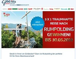 Ruhpolding Urlaub Gewinnspiel, Globista Gewinnspiel