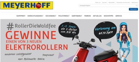 Niu Elektro-Roller Gewinnspiel, Meyerhoff Gewinnspiel