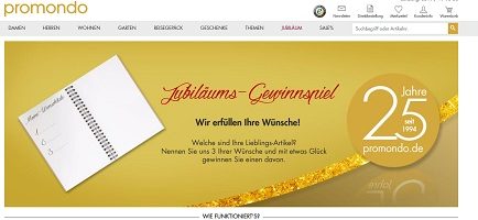 Promondo Wunsch Produkte Gewinnspiel, Promondo Gewinnspiel