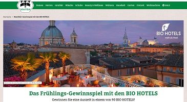 Biohotels Gutschein Gewinnspiel, Waschbär Gewinnspiel