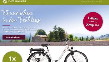 Telefunken E-Bike Gewinnspiel, Yves Rocher Gewinnspiel