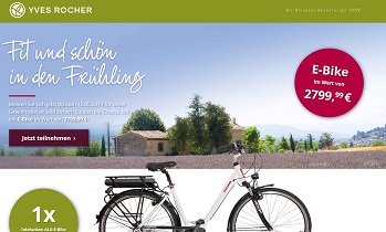 Telefunken E-Bike Gewinnspiel, Yves Rocher Gewinnspiel