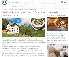Südtirol Urlaub Gewinnspiel, renovieren.de Gewinnspiel