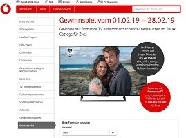 Relax Cottage Gewinnspiel, Kabel Deutschland Gewinnspiel