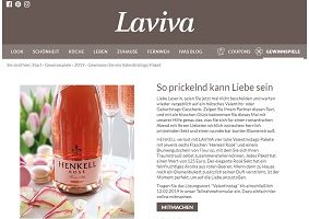 Henkell Valentinstag-Paket Gewinnspiel, Laviva Gewinnspiel