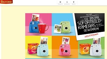 Milford Code eingeben Gewinnspiel, Milford Gewinnspiel
