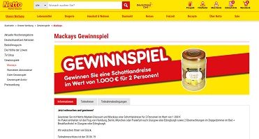 netto-online.de/mackays, Schottland Reise Gewinnspiel, Netto Gewinnnspiel