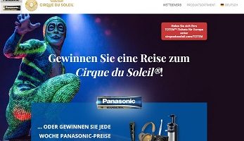 Las Vegas Reise Gewinnspiel, Panasonic Gewinnspiel
