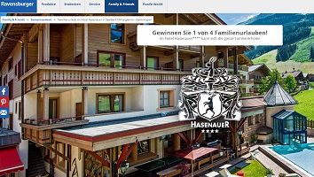 Saalbach Urlaub Gewinnspiel, Ravensburger Gewinnspiel
