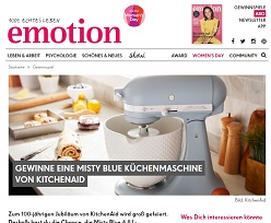 Kitchen Aid Artisan Gewinnspiel, emotion Gewinnspiel