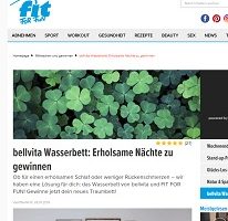 Bellvita Wasserbett Gewinnspiel, fit For Fun Gewinnspiel