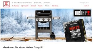 Weber Gasgrill Gewinnspiel, kaufland Gewinnspiel