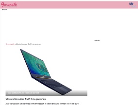 Acer Notebook Gewinnspiel, 9monate Gewinnspiel