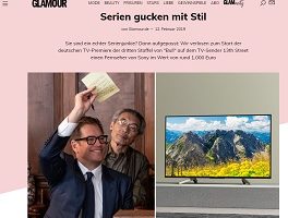 Sony Fernseher Gewinnspiel, Glamour Gewinnspiel