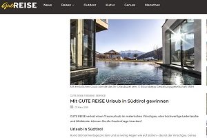 Südtirol Kurz-Urlaub Gewinnspiel, Gute Reise Gewinnspiel