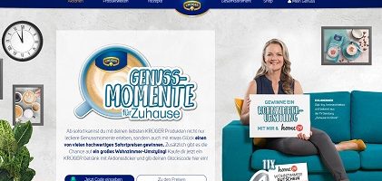 Krüger Genussmomente Code eingeben, Gewinnspiel, Krüger Gewinnspiel