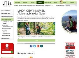 Linda Aktiv-Urlaub Gewinnspiel, Linda Apotheken Gewinnspiel