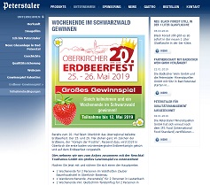 Schwarzwald Wochenende Gewinnspiel, Peterstaler Gewinnspiel