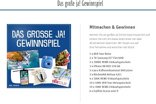 Das Grosse Ja! Gewinnspiel Bei REWE - Gewinnspiele 2024