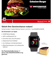 Apple Watch Gewinnspiel, Schweizer Käse Gewinnspiel