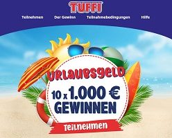Tuffi Kassenbon Gewinnspiel, Tuffi Gewinnspiel