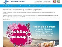 Marokko Reise Gewinnspiel, 5 vor Flug Gewinnspiel