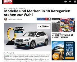 Auto Trophy Gewinnspiel, Auto Zeitung Gewinnspiel