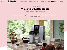 De'Longhi Kaffeevollautomat Gewinnspiel, Glamour Gewinnspiel