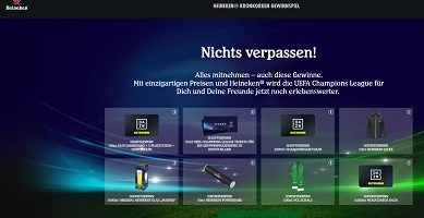 www.heineken.com/de/gewinnspiel, Heineken Code eingeben, Heineken Gewinnspiel