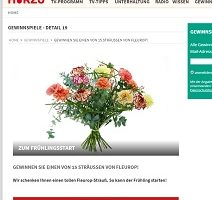 Fleurop Blumen Gewinnspiel, Hörzu Gewinnspiel