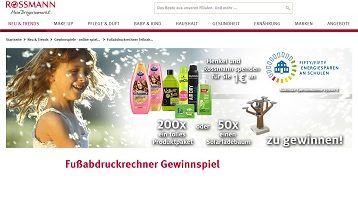 Solarladebaum Gewinnspiel, Rossmann Gewinnspiel