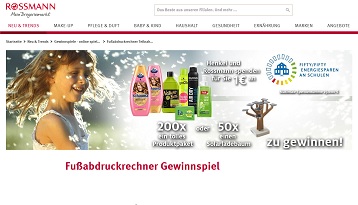 Solarladebaum Gewinnspiel, Rossmann Gewinnspiel