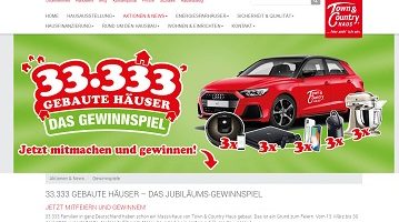 Audi A1 Gewinnspiel, Town Country Haus Gewinnspiel