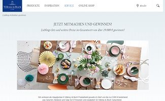 Villeroy und Boch Gutschein Gewinnspiel, Villeroy und Boch Gewinnspiel