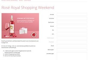 Stuttgart Shopping Wochenende Gewinnspiel, Weinheimat Würtemberg Gewinnspiel