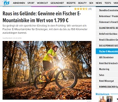 Fischer E-Mountainbike Gewinnspiel, fit For Fun Gewinnnspiel