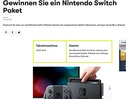 Nintendo Switch Paket Gewinnspiel, GQ Gewinnspiel