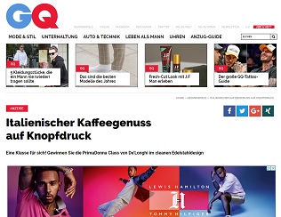 De'Longhi Kaffeevollautomat Gewinnspiel, GQ Gewinnspiel