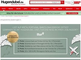 Hugendubel Urlaubsgewinnspiel, Hugendubel Gewinnspiel