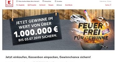 feuerfrei.kaufland.de, Kaufland Gewinnspiel