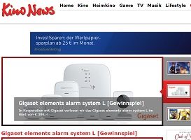 Gigaset Alarm System Gewinnspiel, KinoNews Gewinnspiel