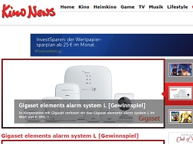 Gigaset Alarm System Gewinnspiel, KinoNews Gewinnspiel