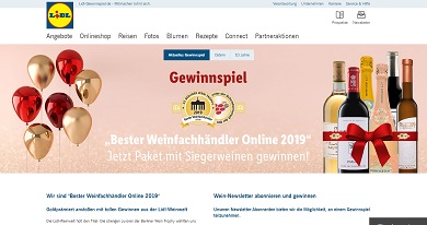 Lidl Wein Gewinnspiel, Lidl Gewinnspiel