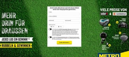 Metro Rubbellos Gewinnspiel, metro.de/rubbeln, Metro Gewinnspiel