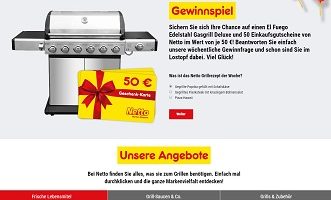 Netto Grill-Konfigurator, netto-online.de/grill-konfigurator, Netto Gewinnspiel