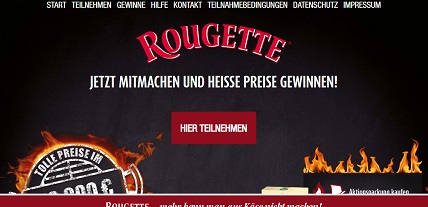 www.rougette.com, Rougette Code eingeben, Rougette Gewinnspiel